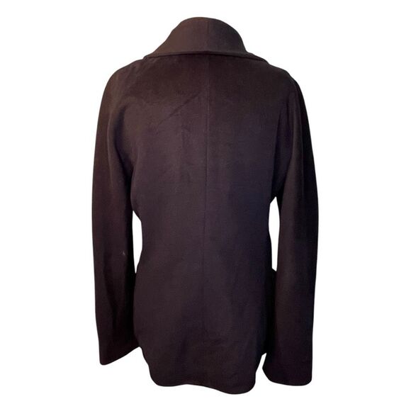 Vintage Cacharel Cashmere Wool Mix Pea Coat Navy Blue 40 / M - Picture 4 of 9